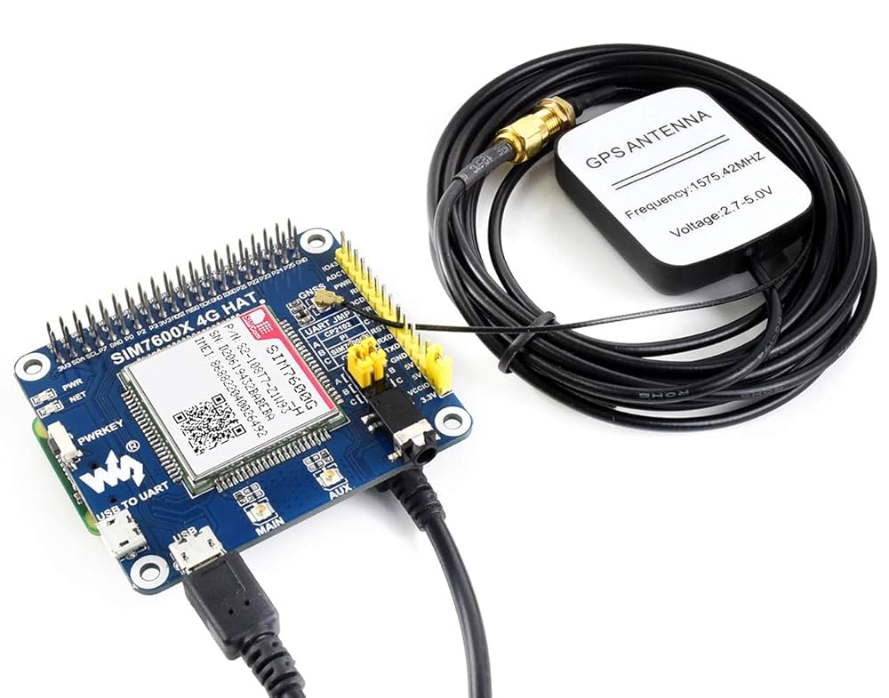 Amazon.com: 4G/3G/2G/GSM/GPRS/GNSS HAT for Raspberry Pi 4B